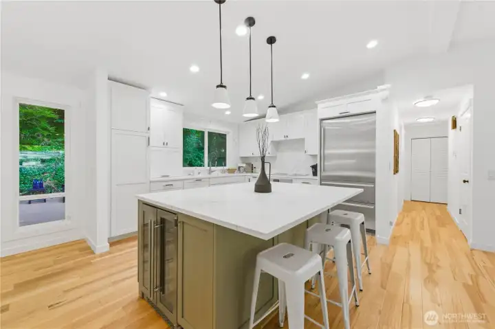 nothing spared in the beatifully updated kitchen