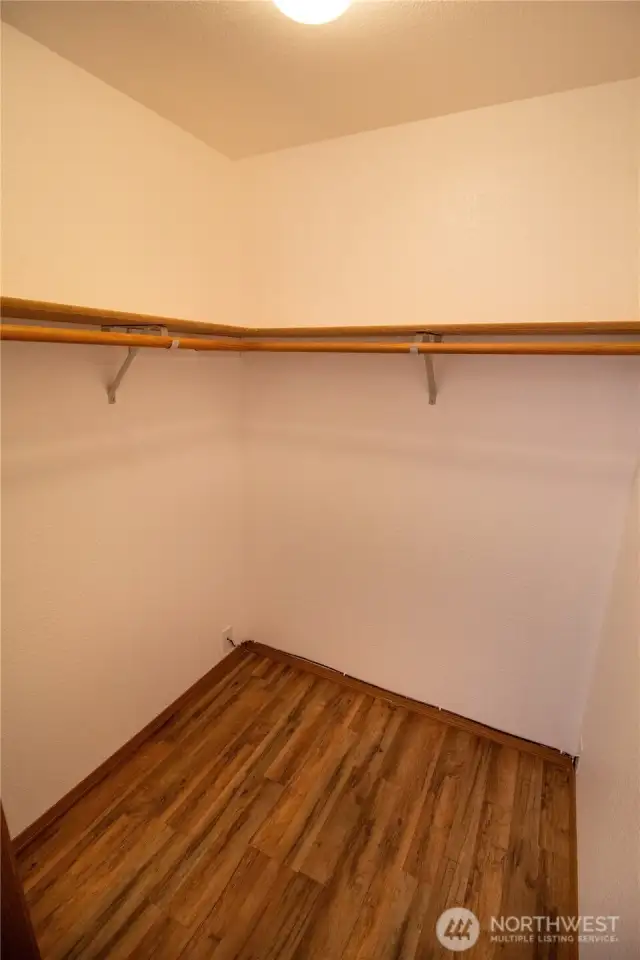 The walk-in closet for Bedroom #2!