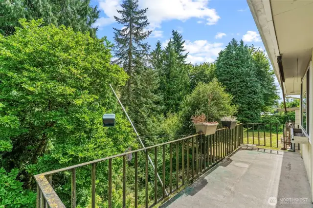 Private Deck off the Dining Room