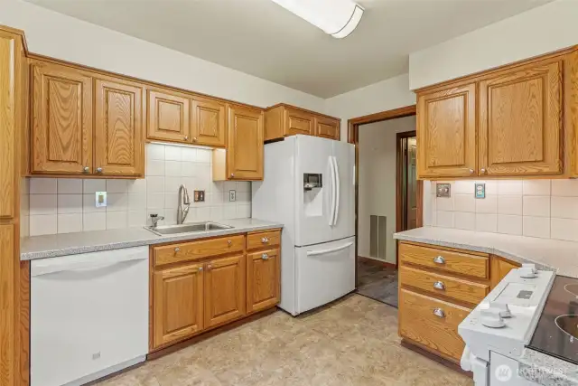 Plenty of Cabinetry and Newer Appliances
