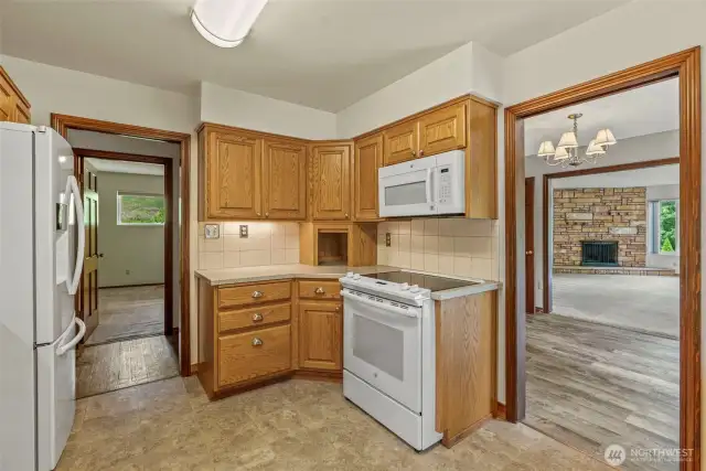 Kitchen with Pocket Doors