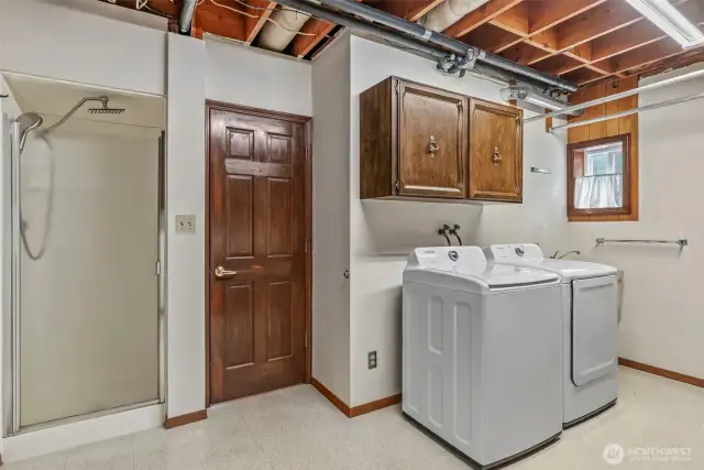 Laundry Room with Shower