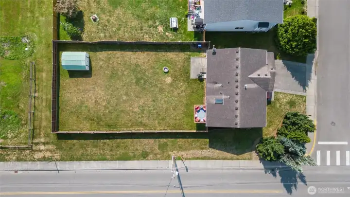 This home has a large, level lot and fully fenced backyard