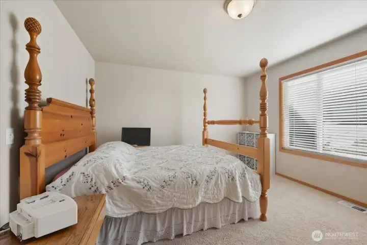 French doors into Office/den -currently being used as a bedroom