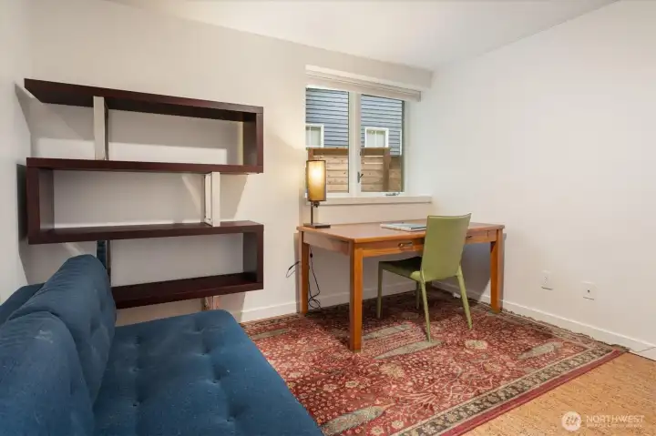 The fifth bedroom is currently used as a home office.