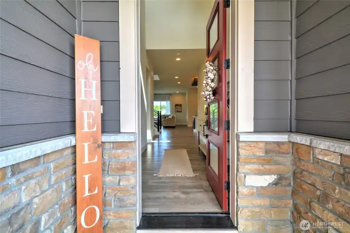 Luxury Vinyl Plank flooring on entire main (except for bedroom)