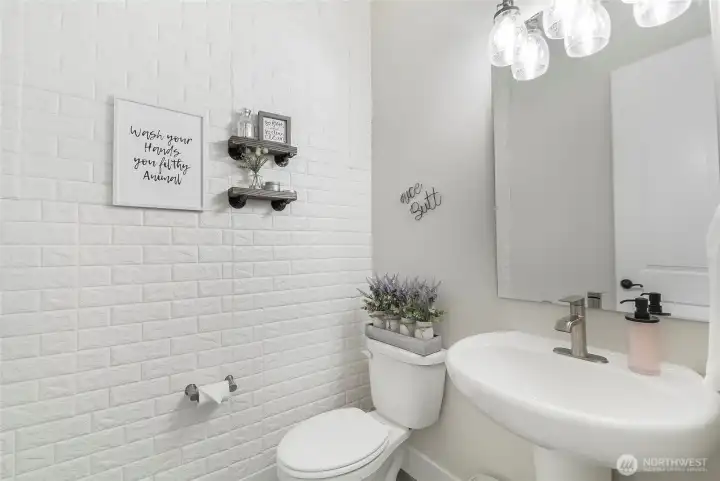 main level half bath