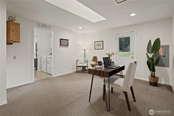 Flex Room - Use as a home office, salon, or bonus area. Private entrance to side.