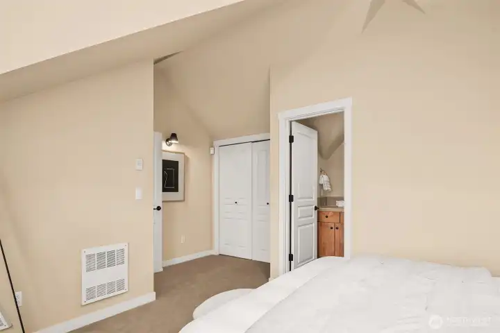 This would also make a great living space as there is another primary suite