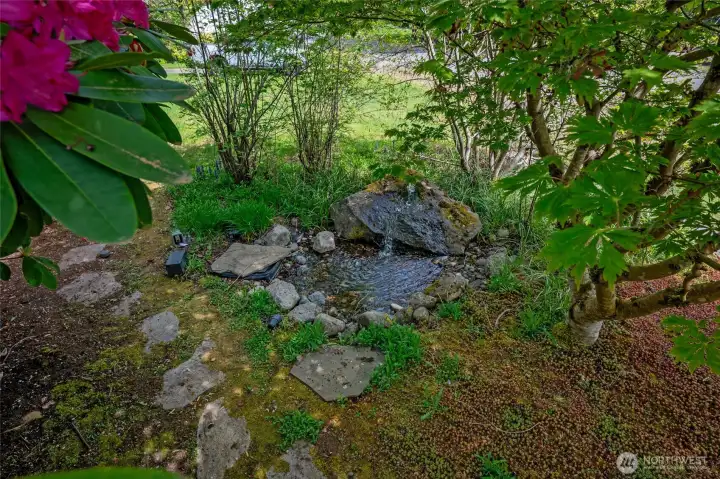 Water Feature in front of home.