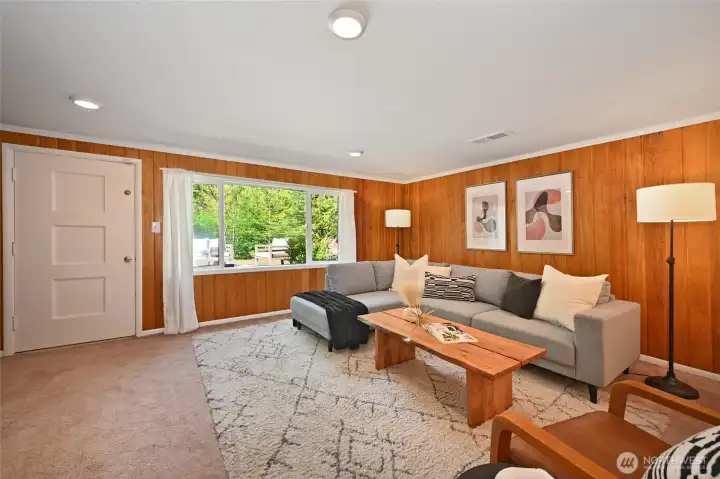 Great place to entertain, with door to the rear yard.