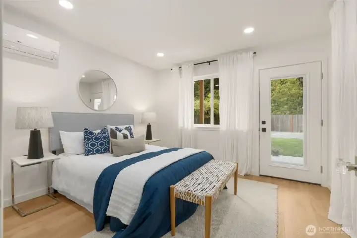 bedroom in ADU
