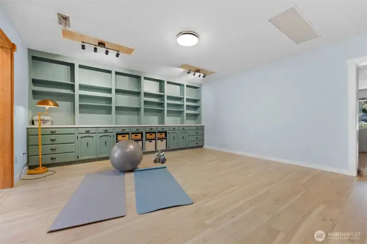 Hobby room, rec room, flex room.