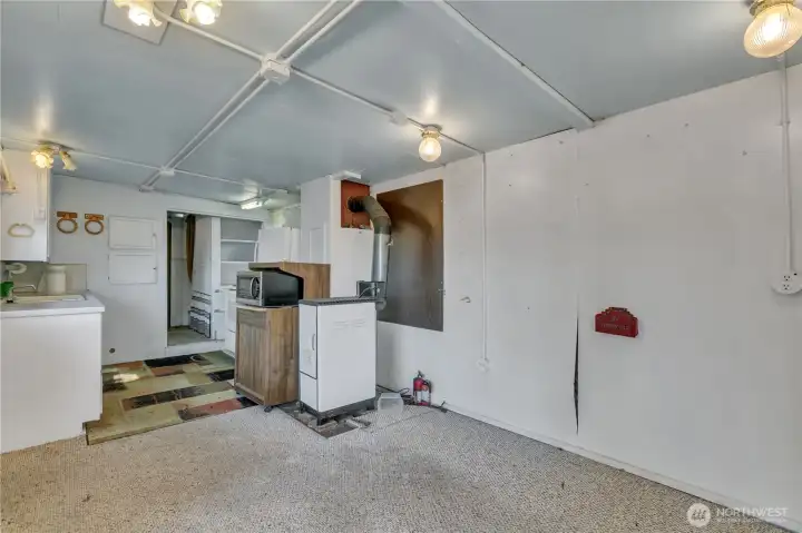 Kitchen from living room