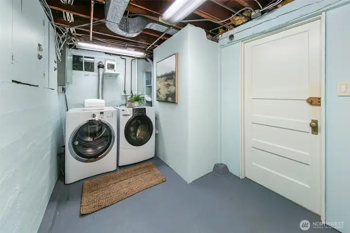 Shared laundry in the lower level, so convenient.