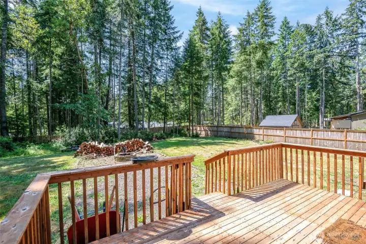 Deck out back Deck out back