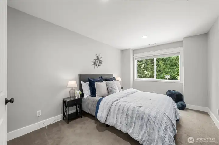 Upstairs Bedroom #3, also with a custom closet system. Upstairs Bedroom #3, also with a custom closet system.