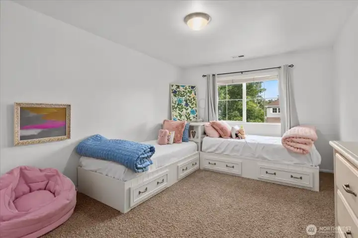 Large 1 of 3 bedrooms