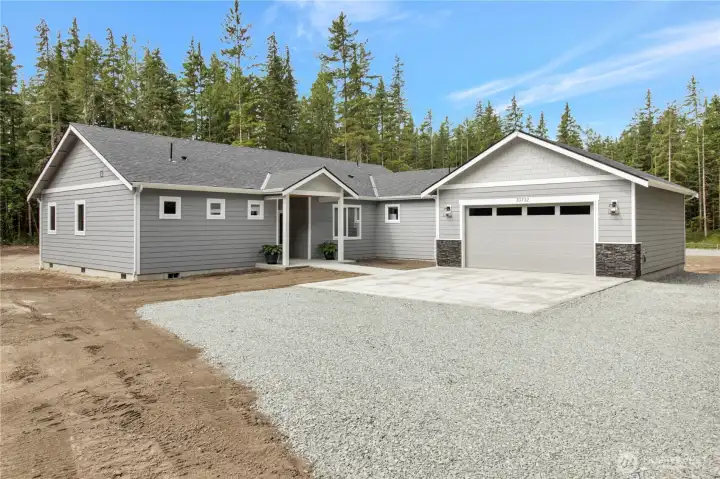 ranch style rambler with spacious front patio and covered porch. ranch style rambler with spacious front patio and covered porch.