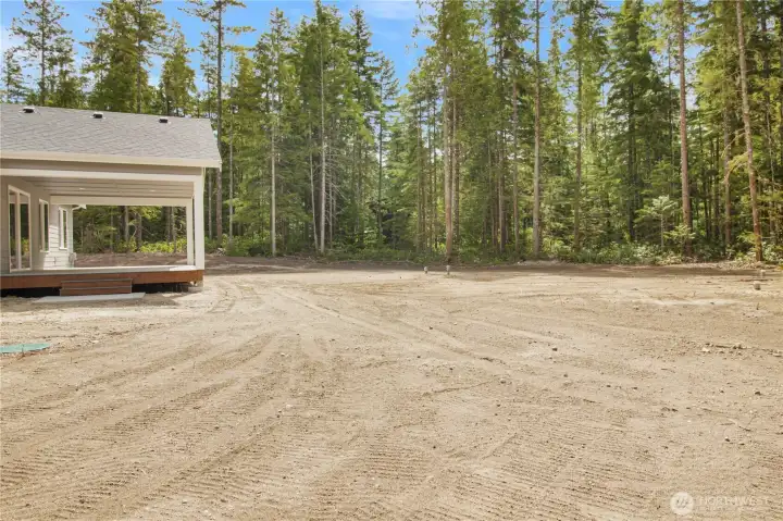 backyard! Hydroseeding can be a added expense included in this homes sale. backyard! Hydroseeding can be a added expense included in this homes sale.