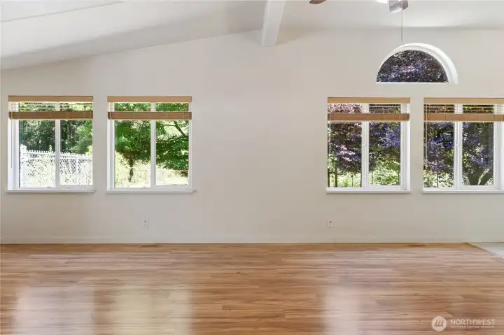 Great room with ample natural light.