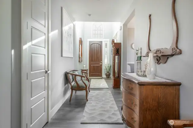 Step into the inviting entryway.