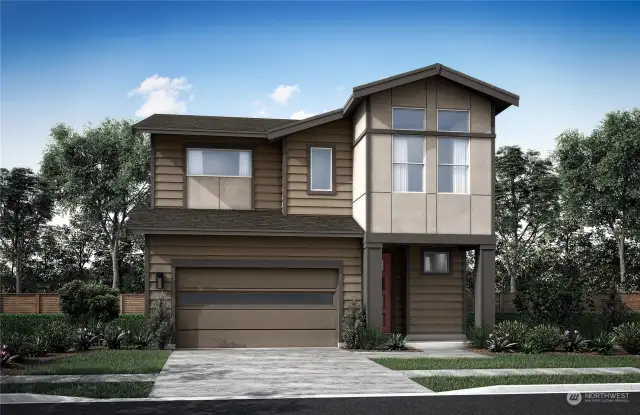 Digital Representation of the exterior of our 3053 floor plan Elevation A