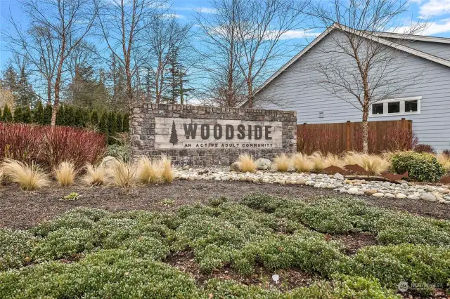 Welcome to Woodside! Beautiful clubhouse, bocce court, parks and walking trails...