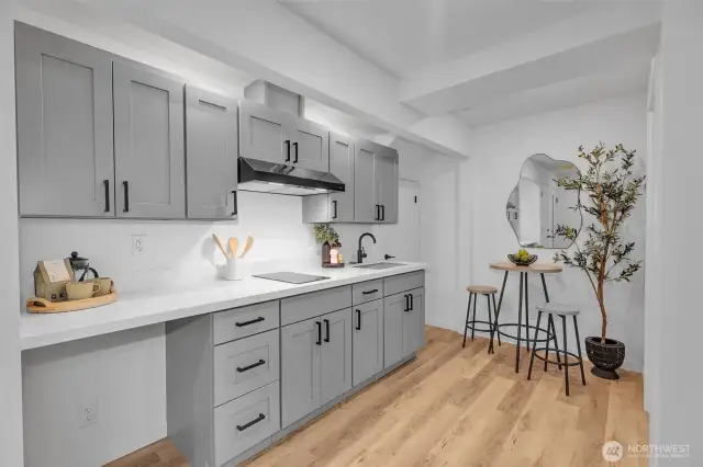This kitchen can be installed in any unit for $5k.
