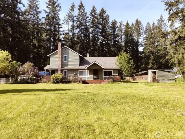 House with 1/3 acre from yard