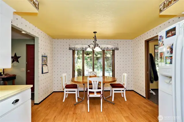Dining area off the kitchen