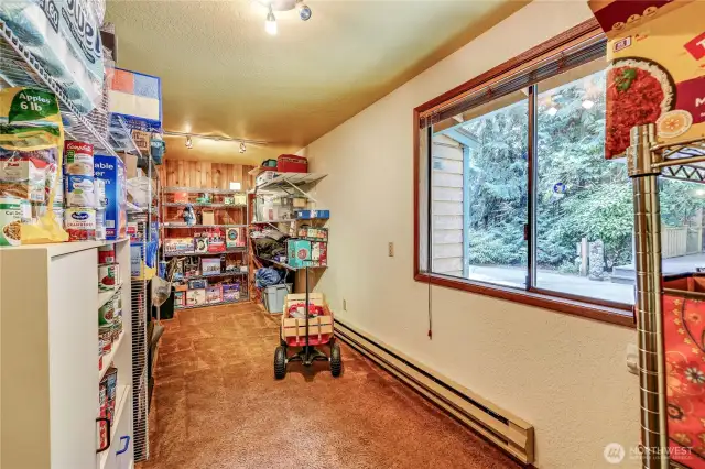 Huge pantry off the utility room