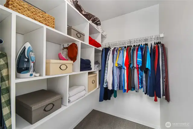 Primary walk-in closet