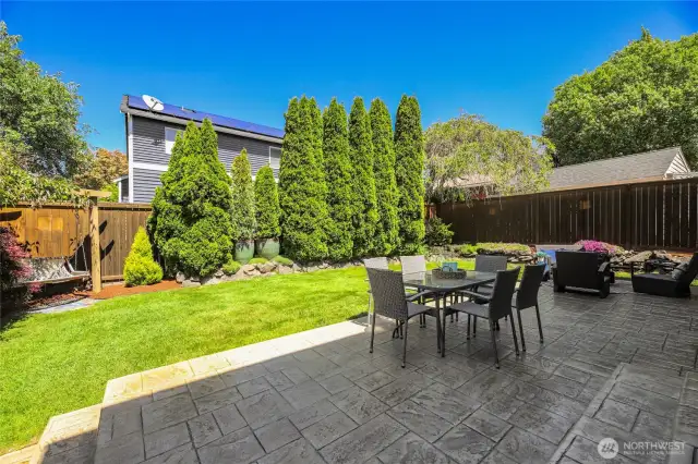 Gorgeous back yard.