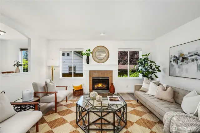 Spacious living room