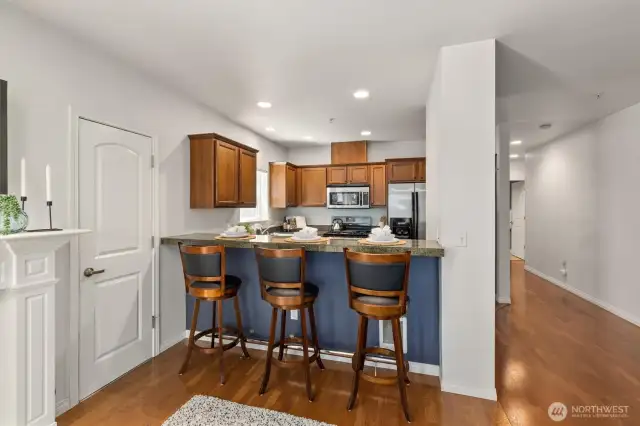 The open concept floor-plan makes entertaining a breeze.