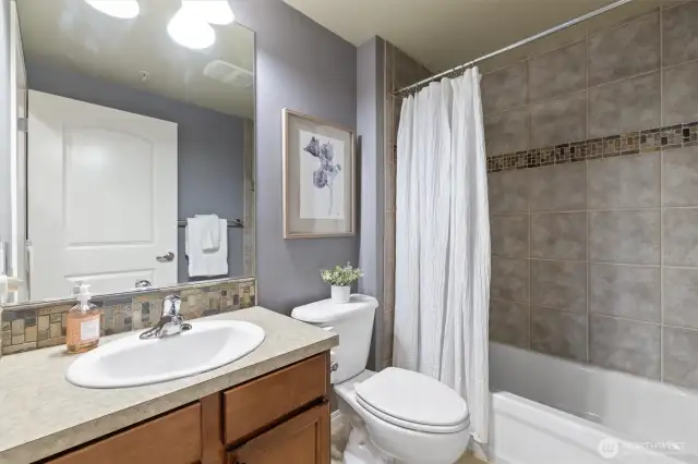 Second full bath located near the second bedroom.