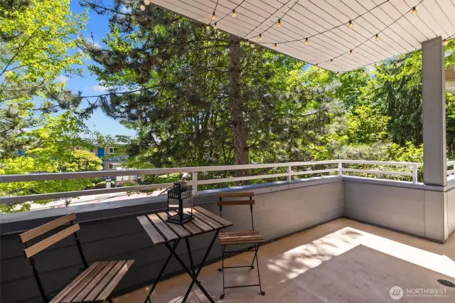 Enjoy your covered balcony all-year round.