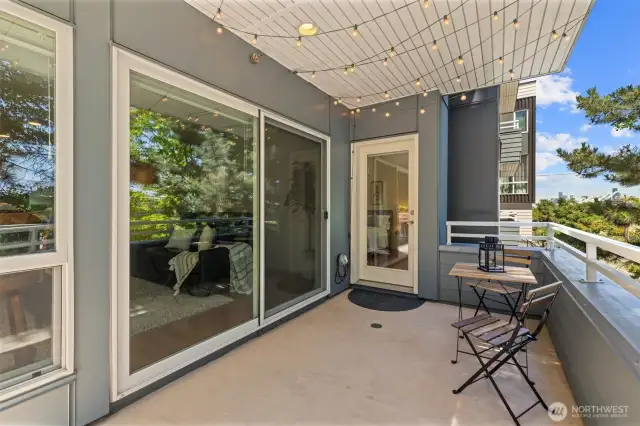 Enjoy your covered balcony all-year round.