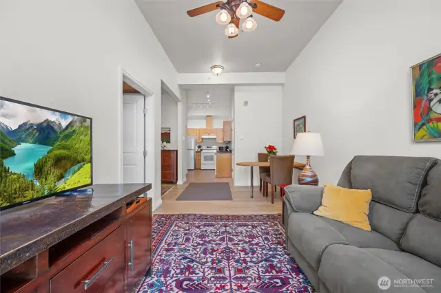 Living Area to Kitchen
