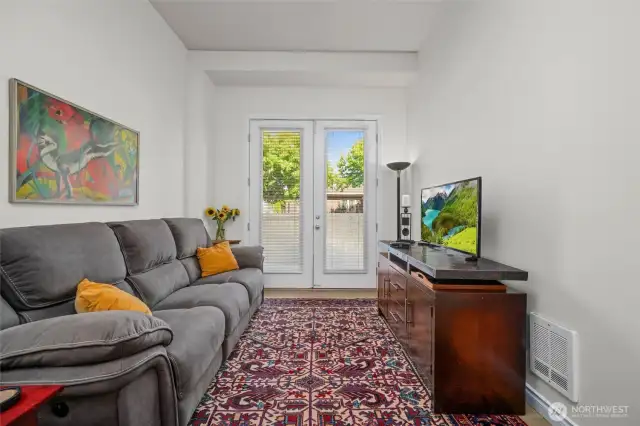 French Doors facing 13th Street