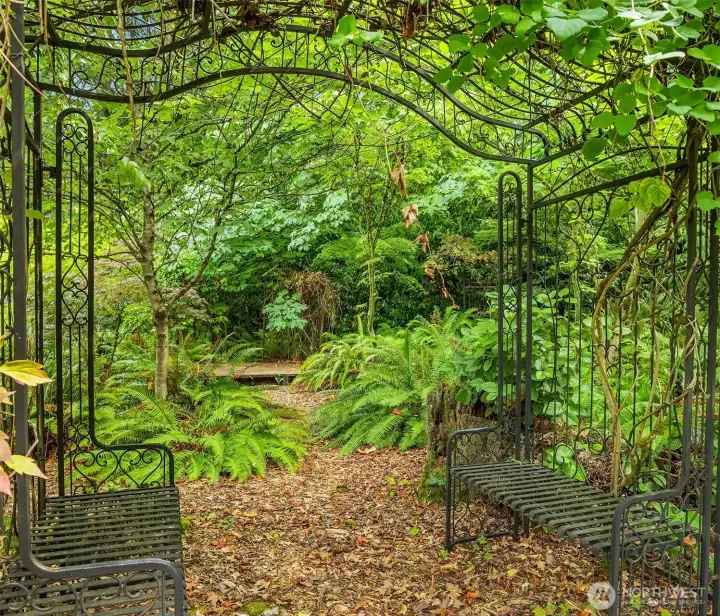Lush green estate