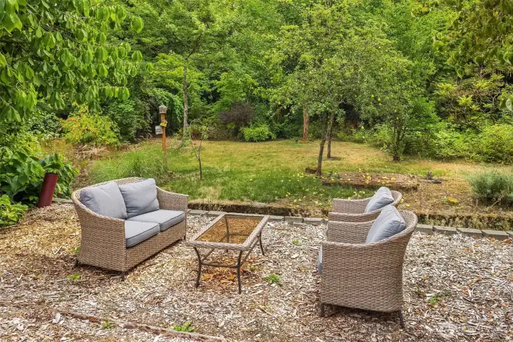 The Cabin back yard