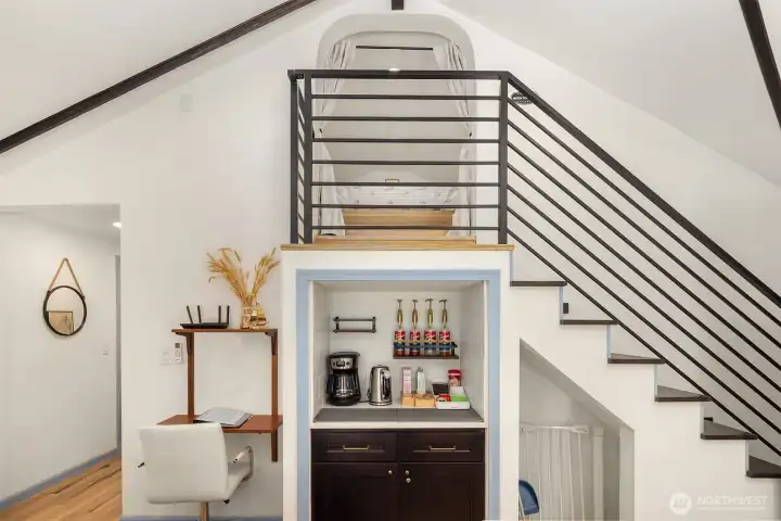The Cottage loft stairs