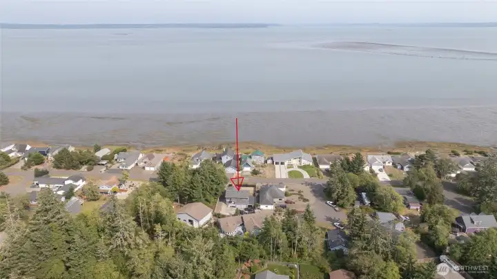Nice view from the home and close to the water.
