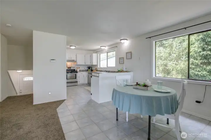 Dining room and Kitchen