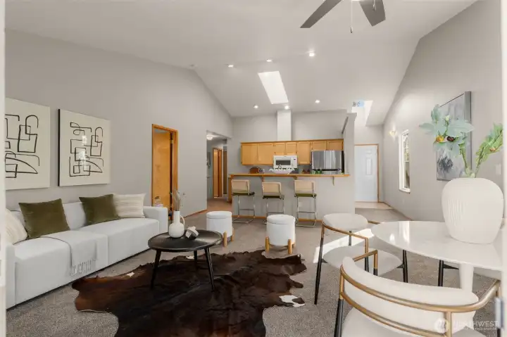 Vaulted ceiling!