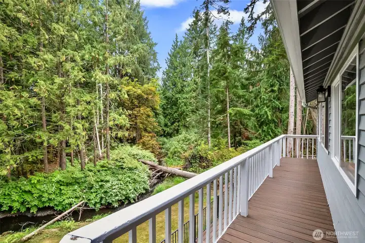 Deck off of primary bedroom