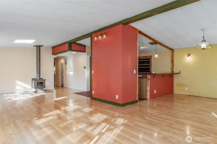 Bright, open floor plan.