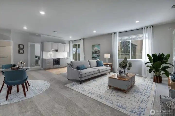 Virtually Staged Living Space Idea